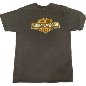 Harley Davidson T-Shirt~Black~Distressed~Men's LT Large Tall